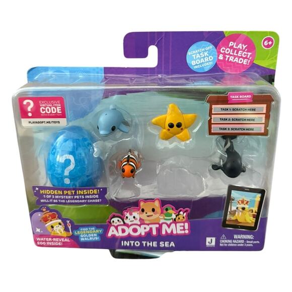 Adopt Me! Pets Multipack “Into the Sea” Hidden Pet – 6-Figure Set - New - Picture 1 of 2